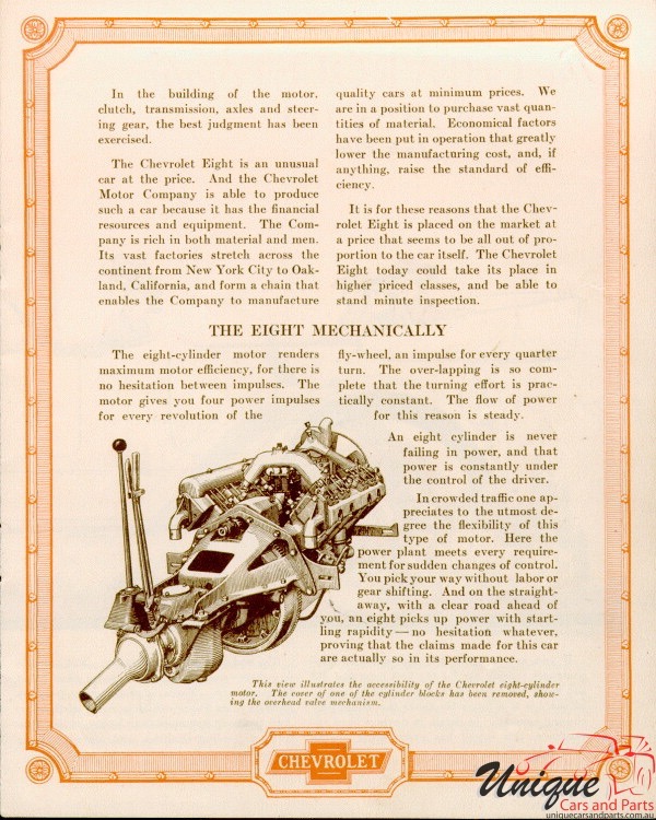 1918 Chevrolet V8 Brochure Page 6